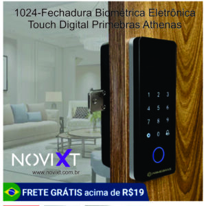 1024-Fechadura Biométrica Eletrônica Touch Digital